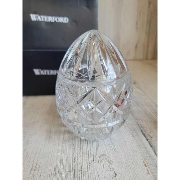 Waterford exclusive Crystal egg Easter home decor glass figure - Picture 2 of 6